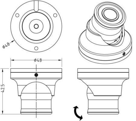 Lowrance MINI CAMERA, FIXED COLOR w/ IR 000-10930-001 от прозводителя Lowrance